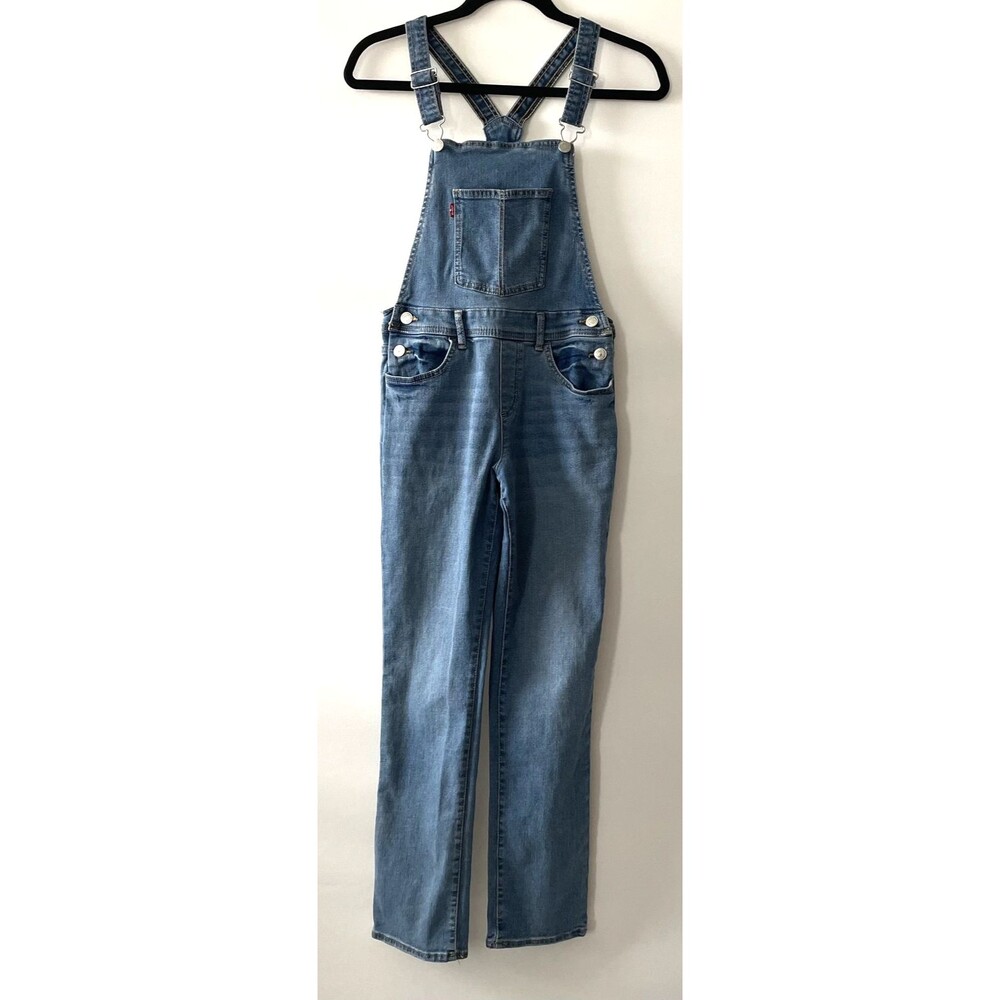 Levi's Denim Overalls Straight Leg Blue Adjustable Strap Girl's Size 14-mpv